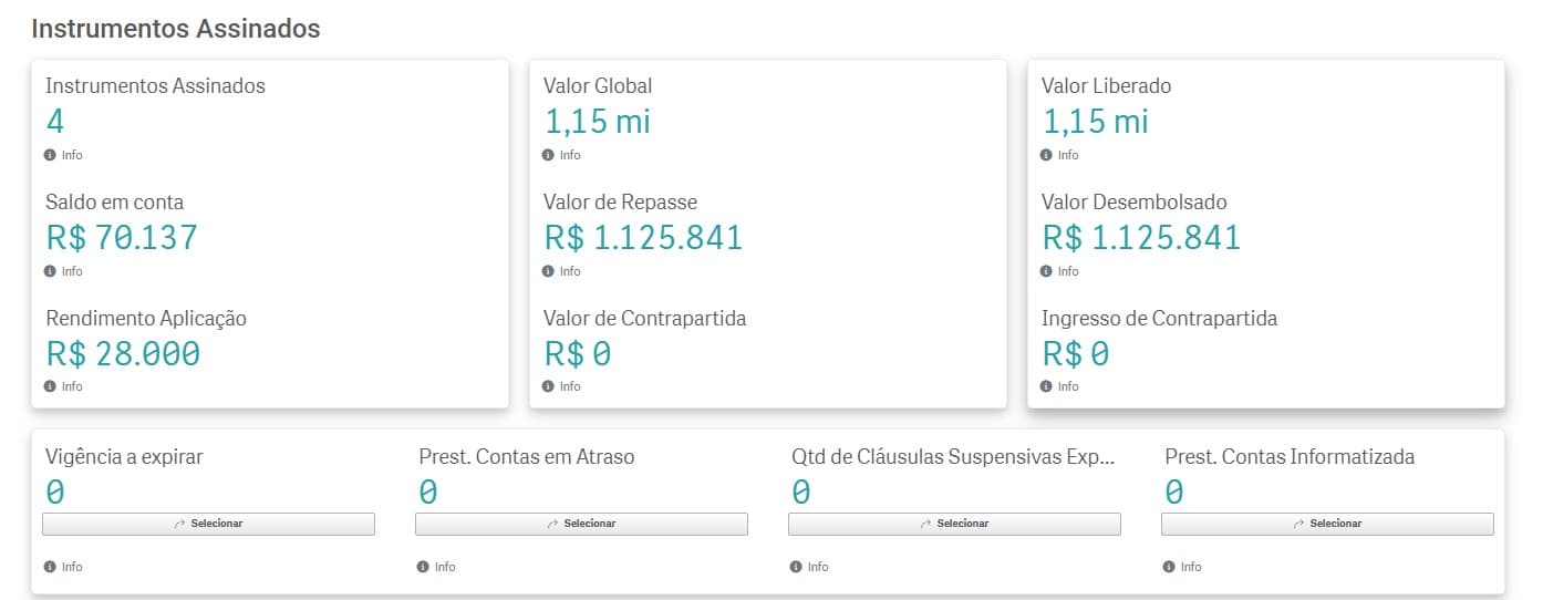 Prestação de contas — print 1